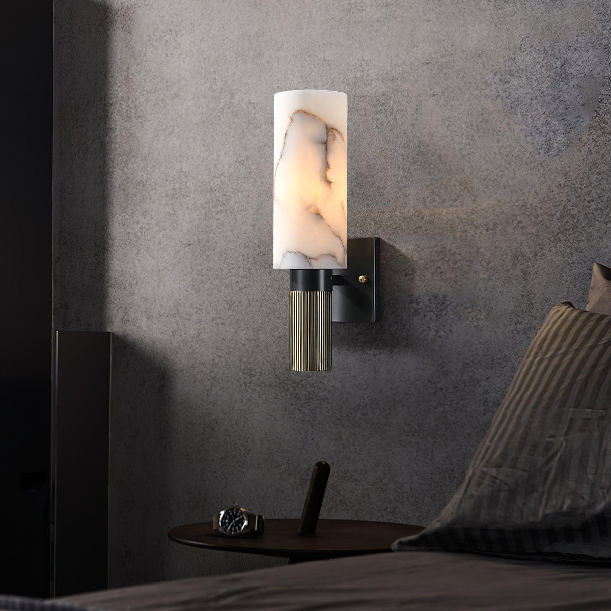 Aveninette aplique de pared alabastro