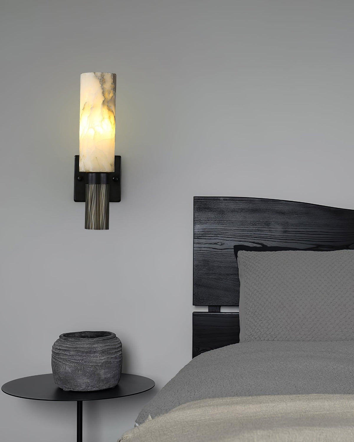 Aveninette aplique de pared alabastro