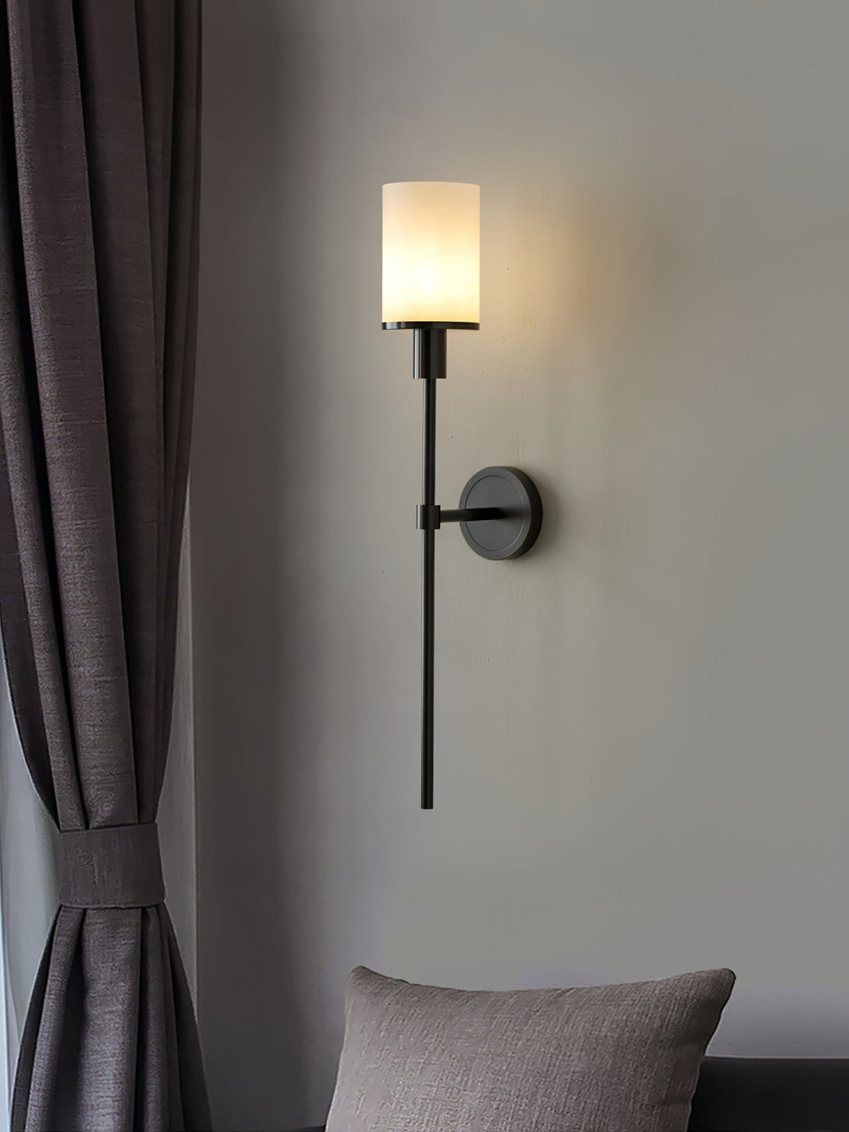 Mycara Aplique de pared Alabastro Nórdico Clásico