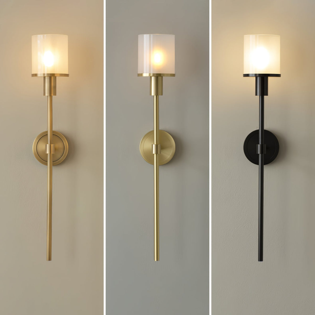 Mycara Aplique de pared Alabastro Nórdico Clásico