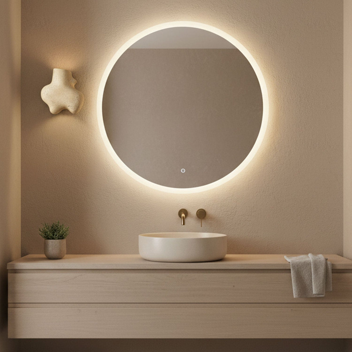 Whitlow aplique de pared abstracto en travertino