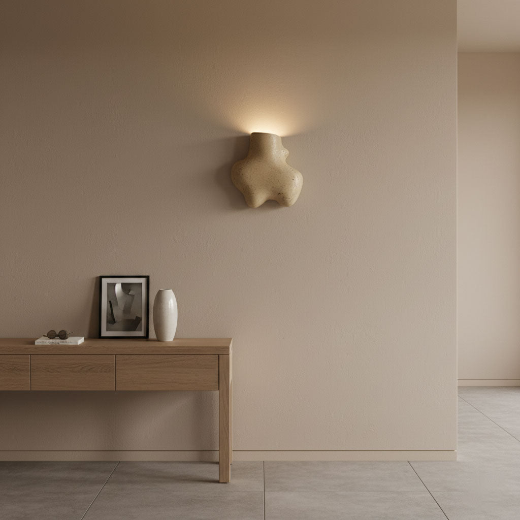 Whitlow aplique de pared abstracto en travertino