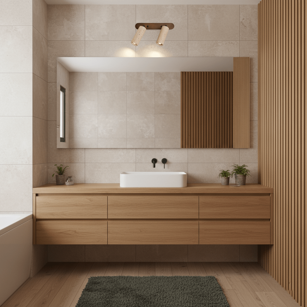 Sereise aplique de pared travertino