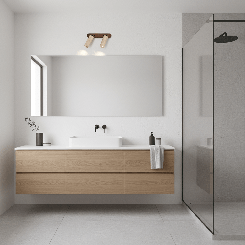 Sereise aplique de pared travertino