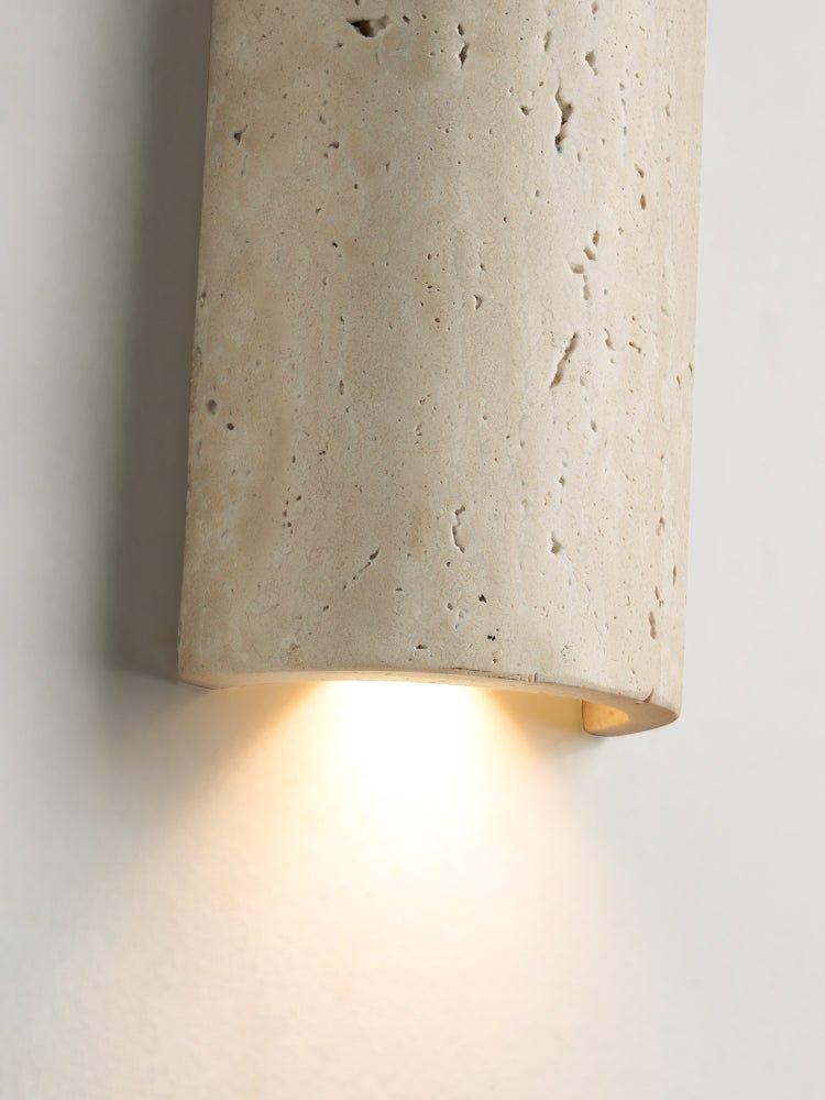 Zyphe aplique de pared en travertino amarillo natural