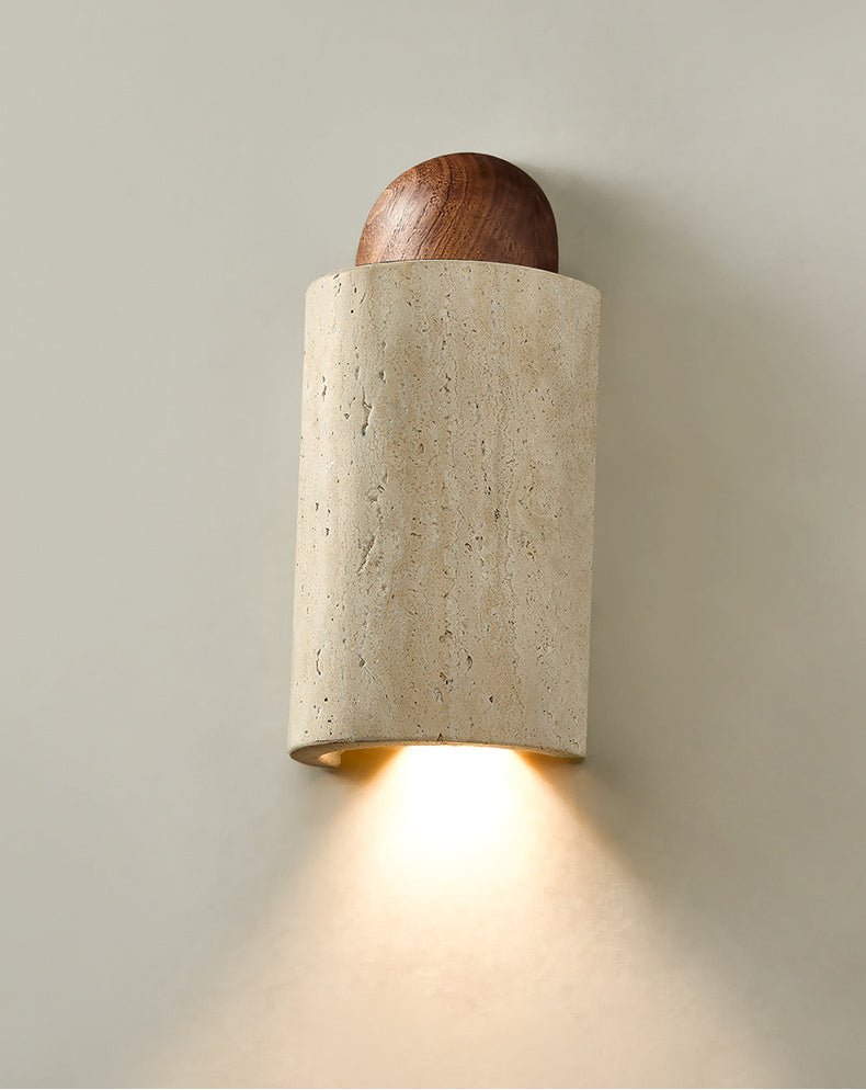 Zyphe aplique de pared en travertino amarillo natural