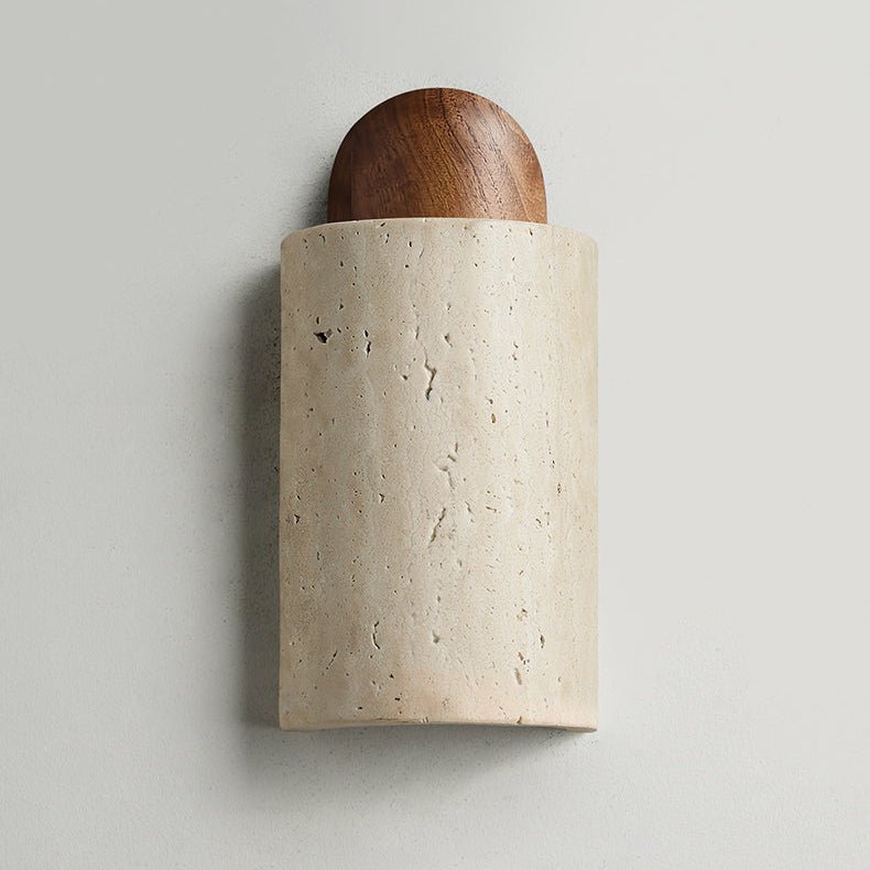 Zyphe aplique de pared en travertino amarillo natural