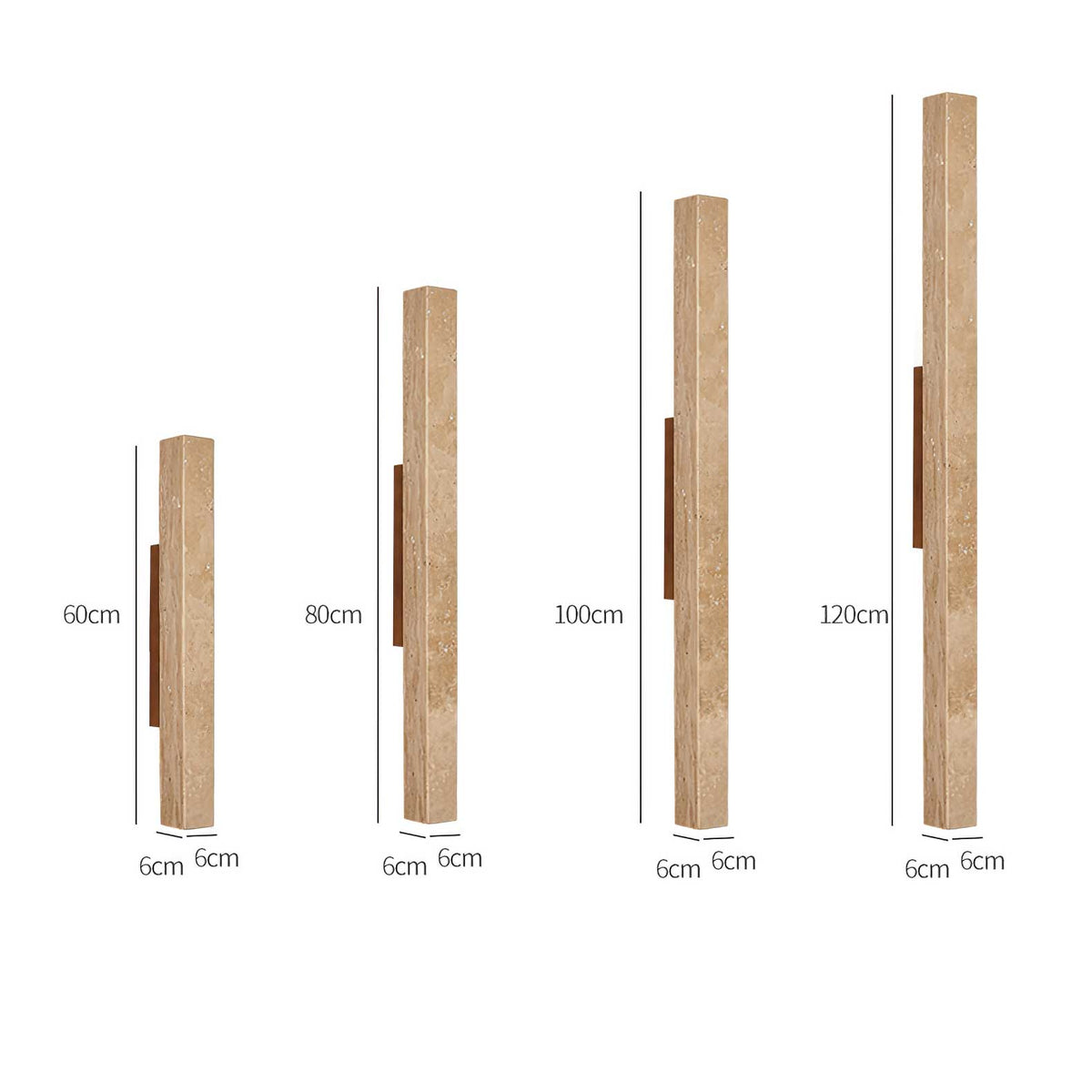 Noriira aplique de pared minimalista en travertino