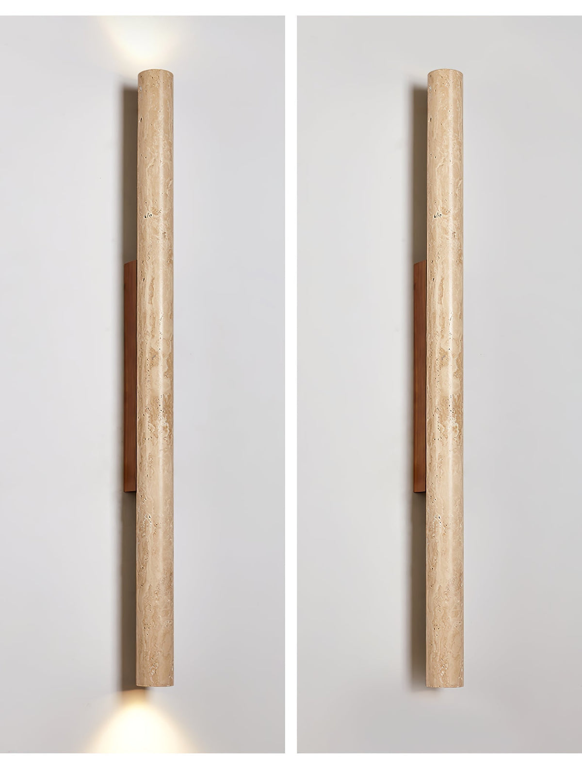 Noriira aplique de pared minimalista en travertino
