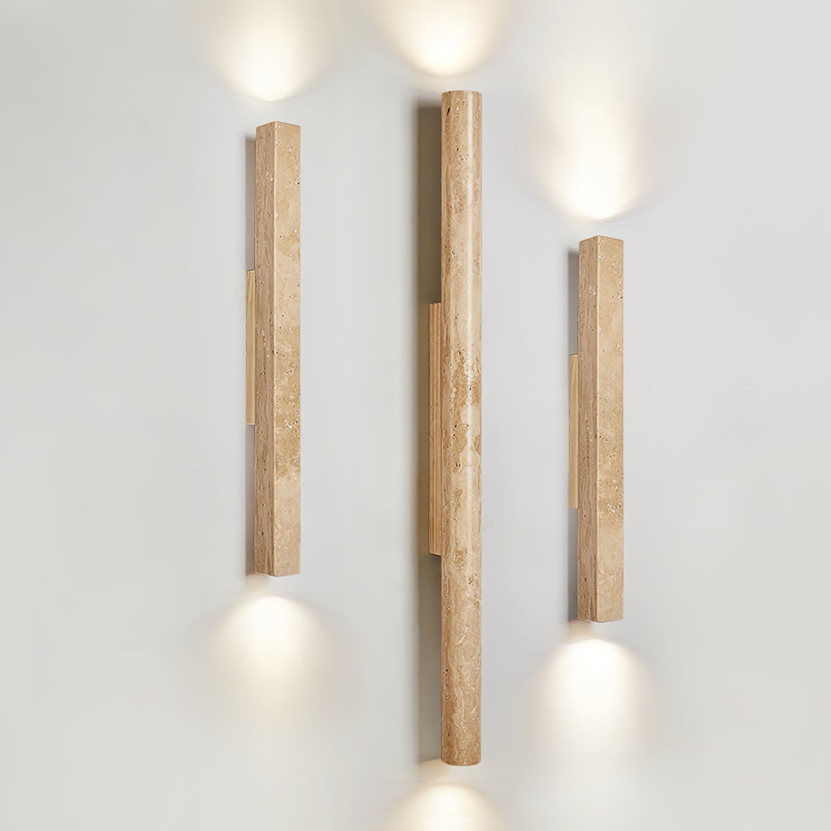 Noriira aplique de pared minimalista en travertino