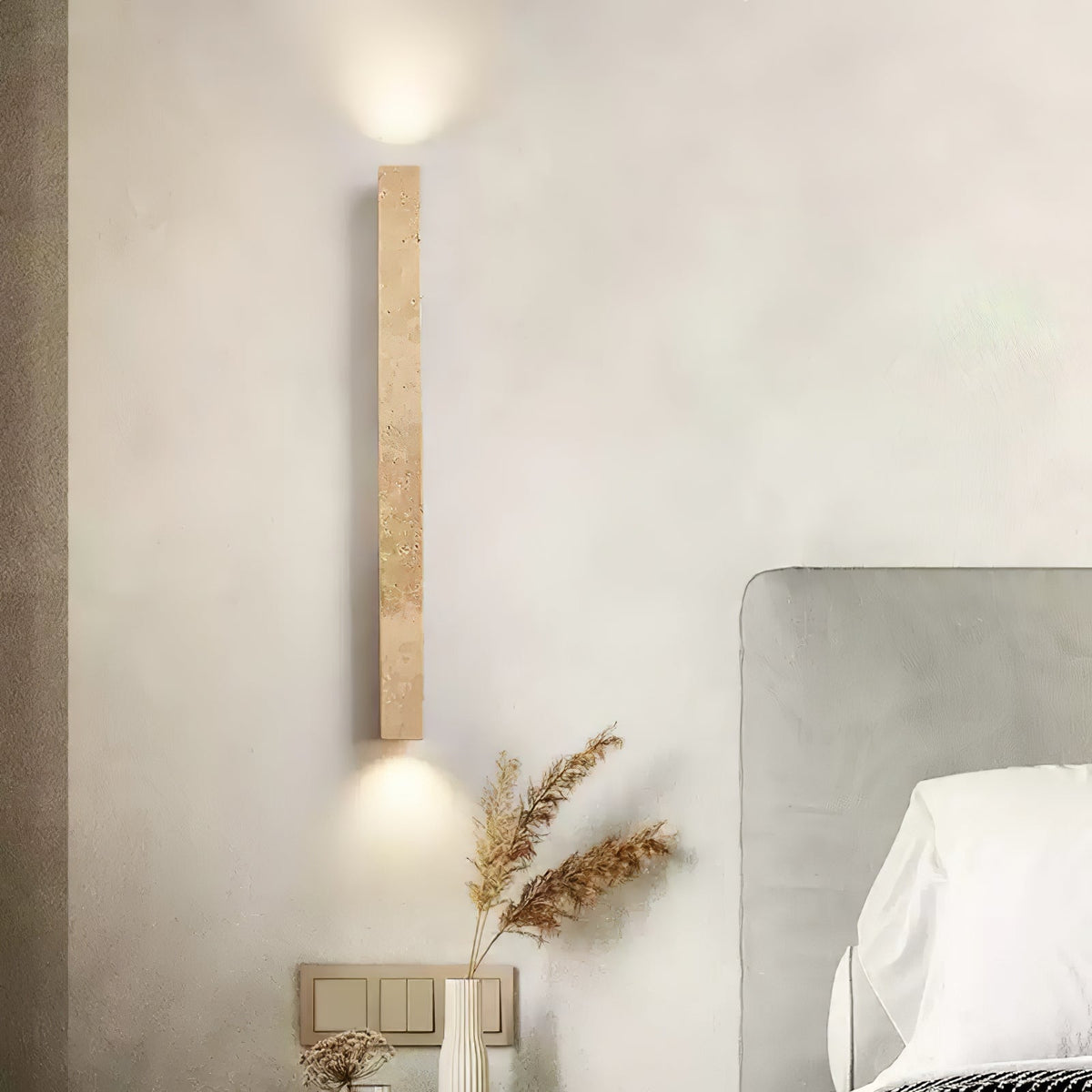 Noriira aplique de pared minimalista en travertino