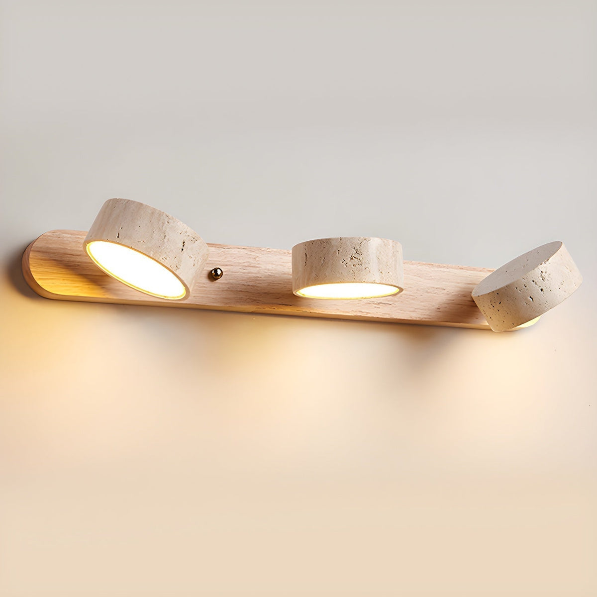 Voloreth aplique de pared minimalista en travertino