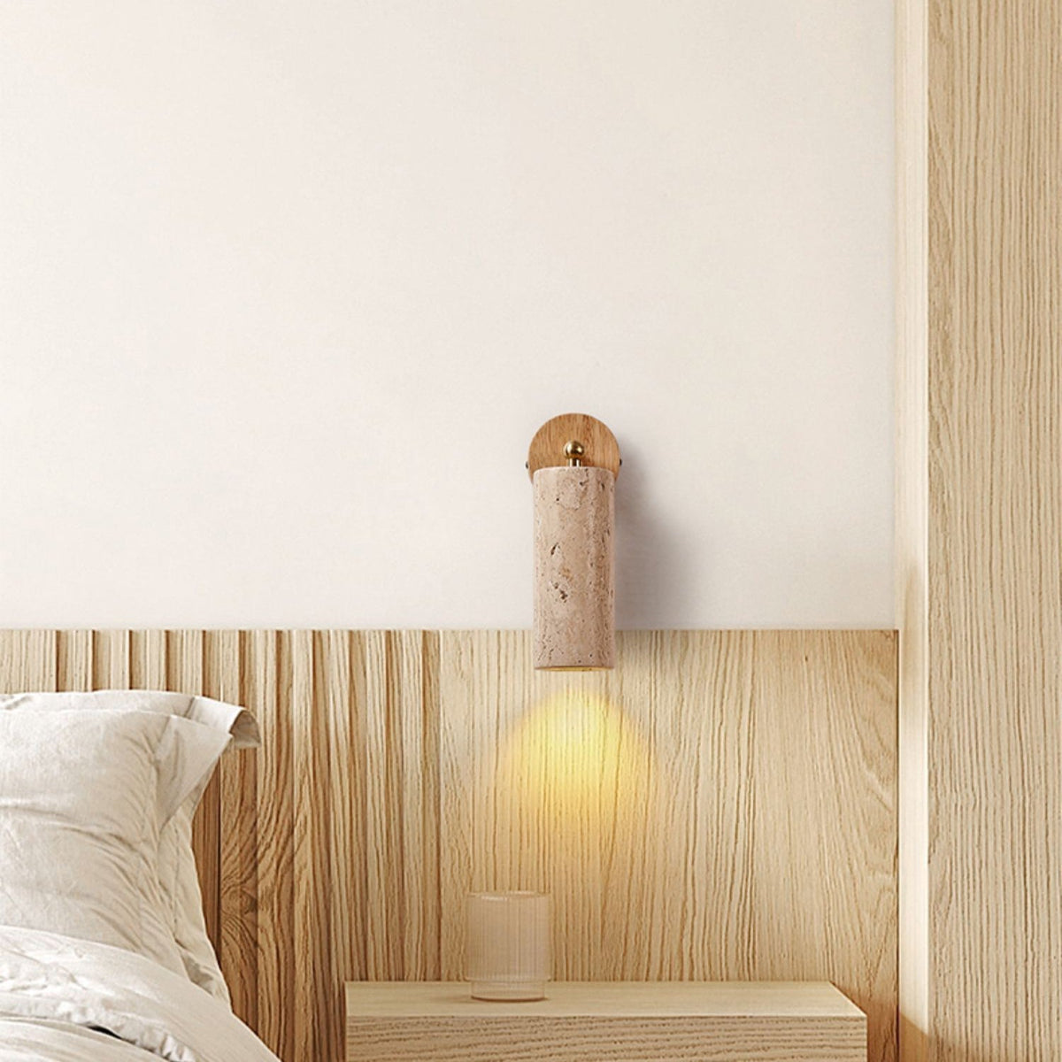 Seralella aplique de pared travertino