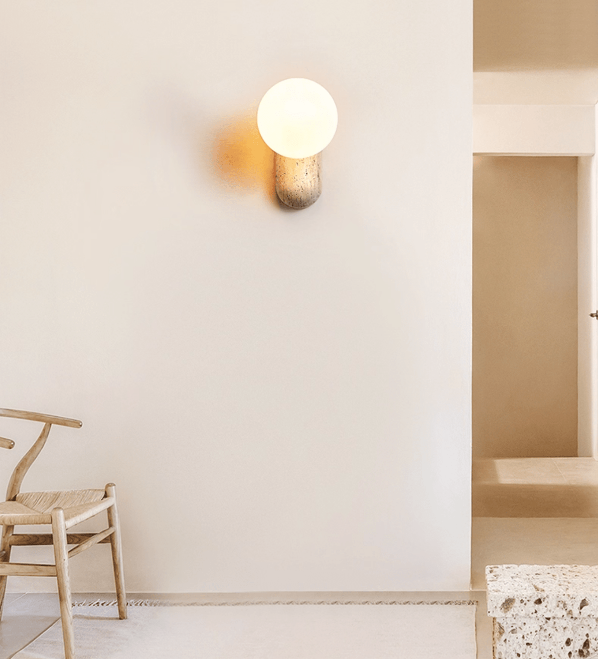 Aeralis aplique de pared Pebble