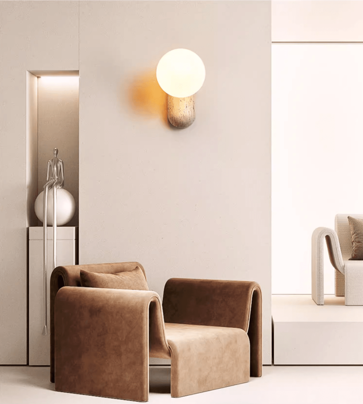 Aeralis aplique de pared Pebble