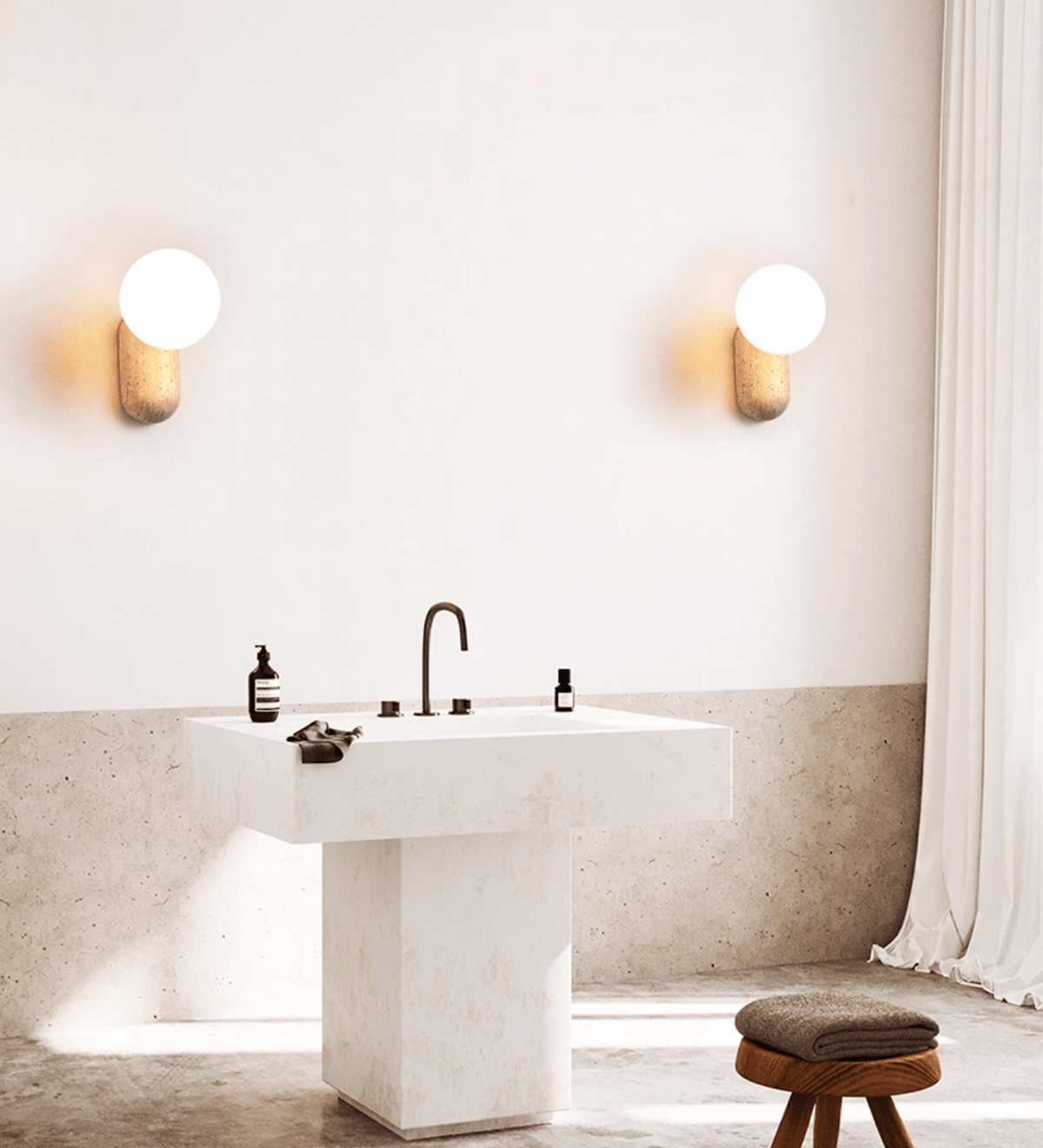 Aeralis aplique de pared Pebble