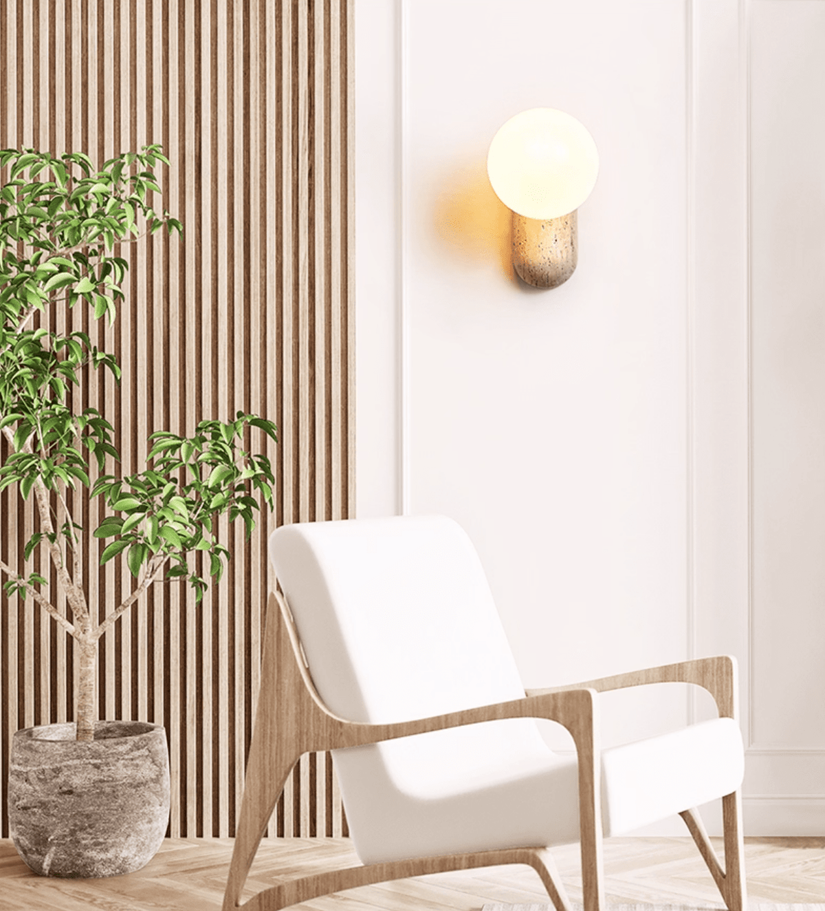 Aeralis aplique de pared Pebble