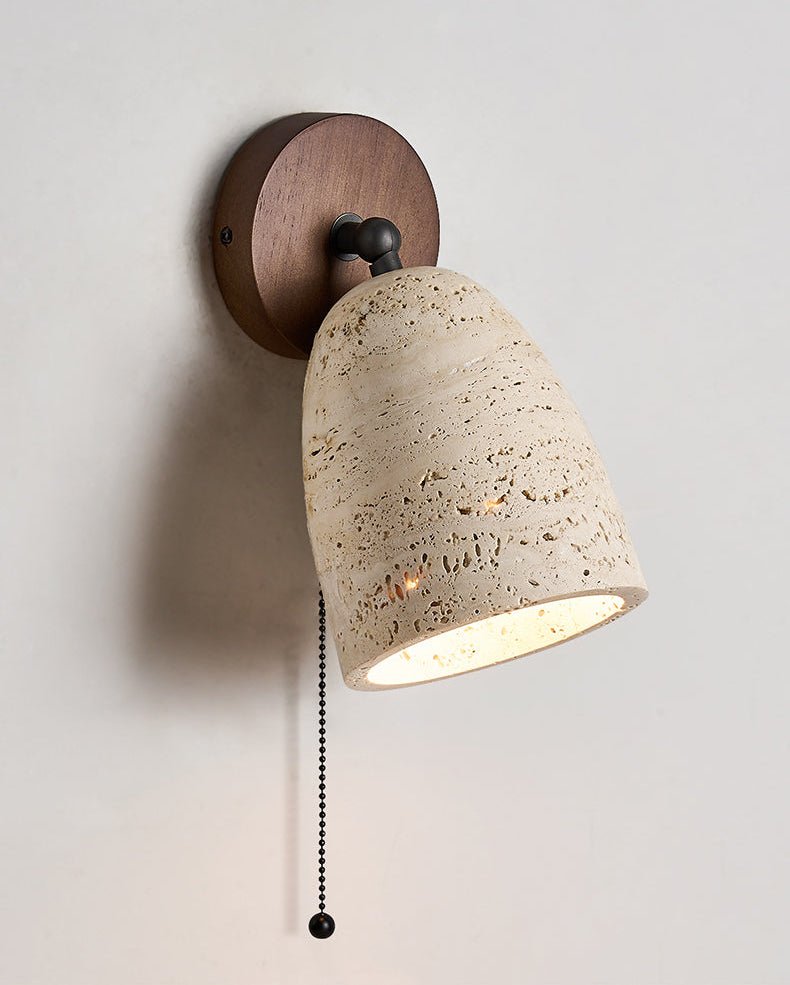 Valeholt aplique de pared travertino con pivote