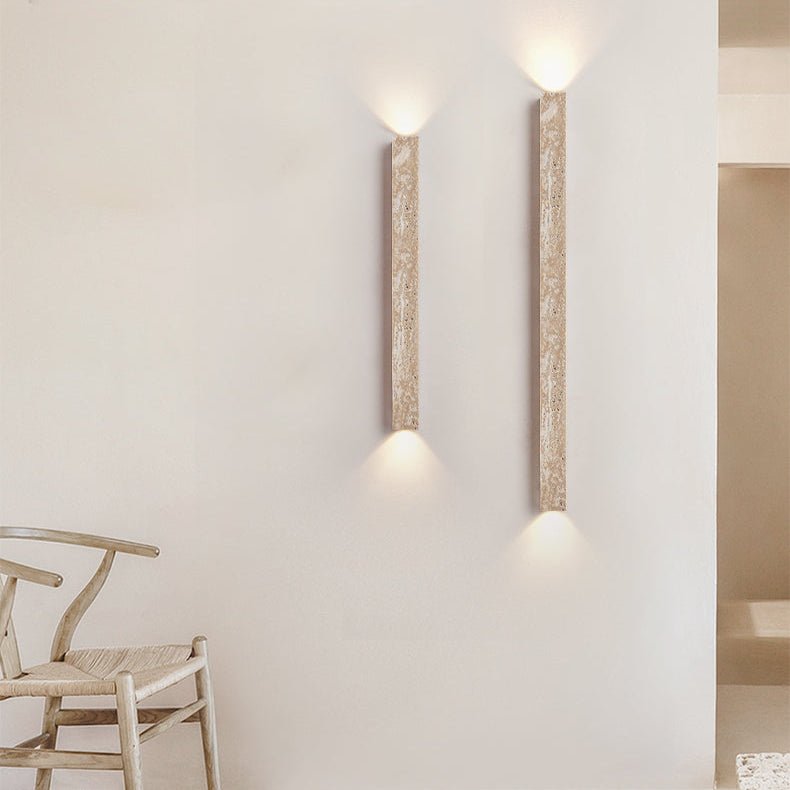 Elian aplique de pared en travertino