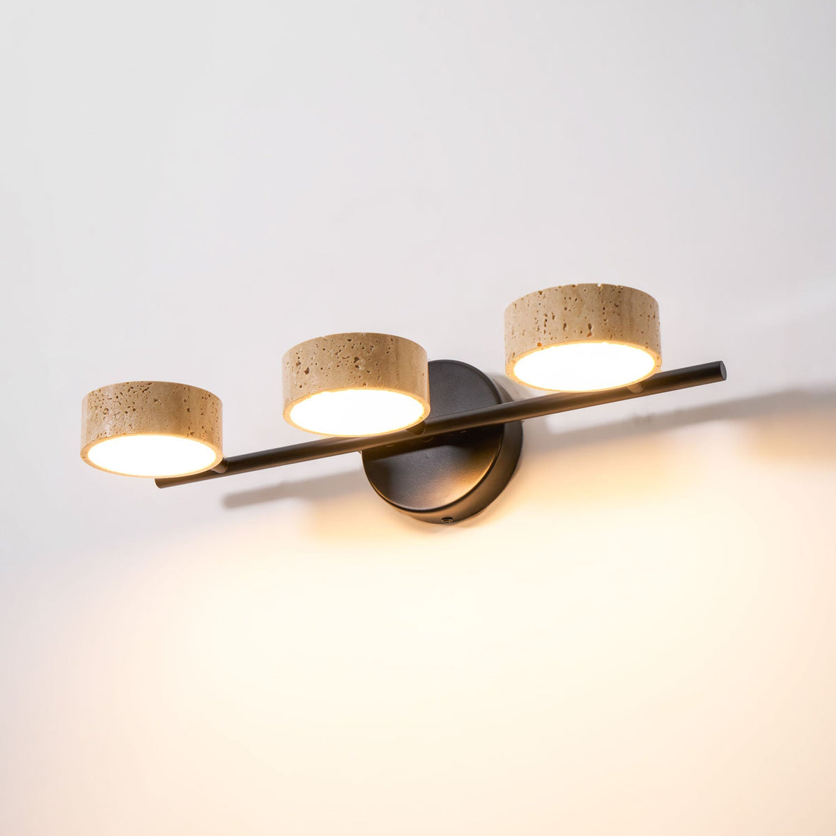 Ceshair aplique para espejo Multi Head con pantalla de travertino