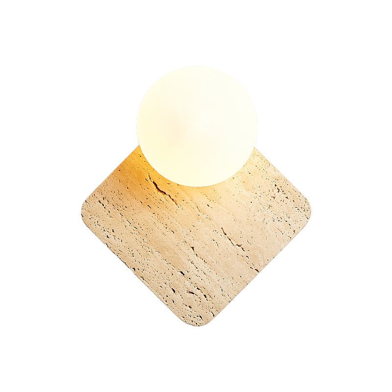 Pia aplique de pared Elmwood con esfera de madera