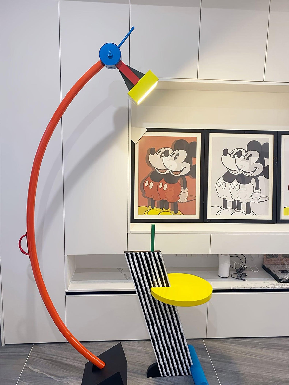 Ecori lámpara de pie artística de acrílico