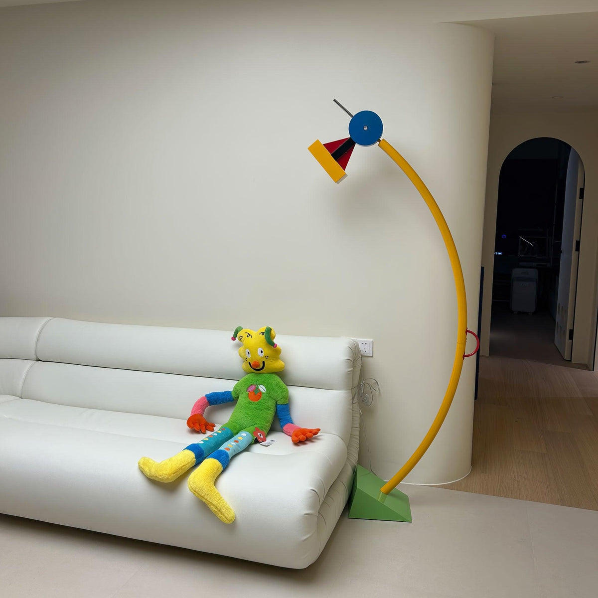 Ecori lámpara de pie artística de acrílico
