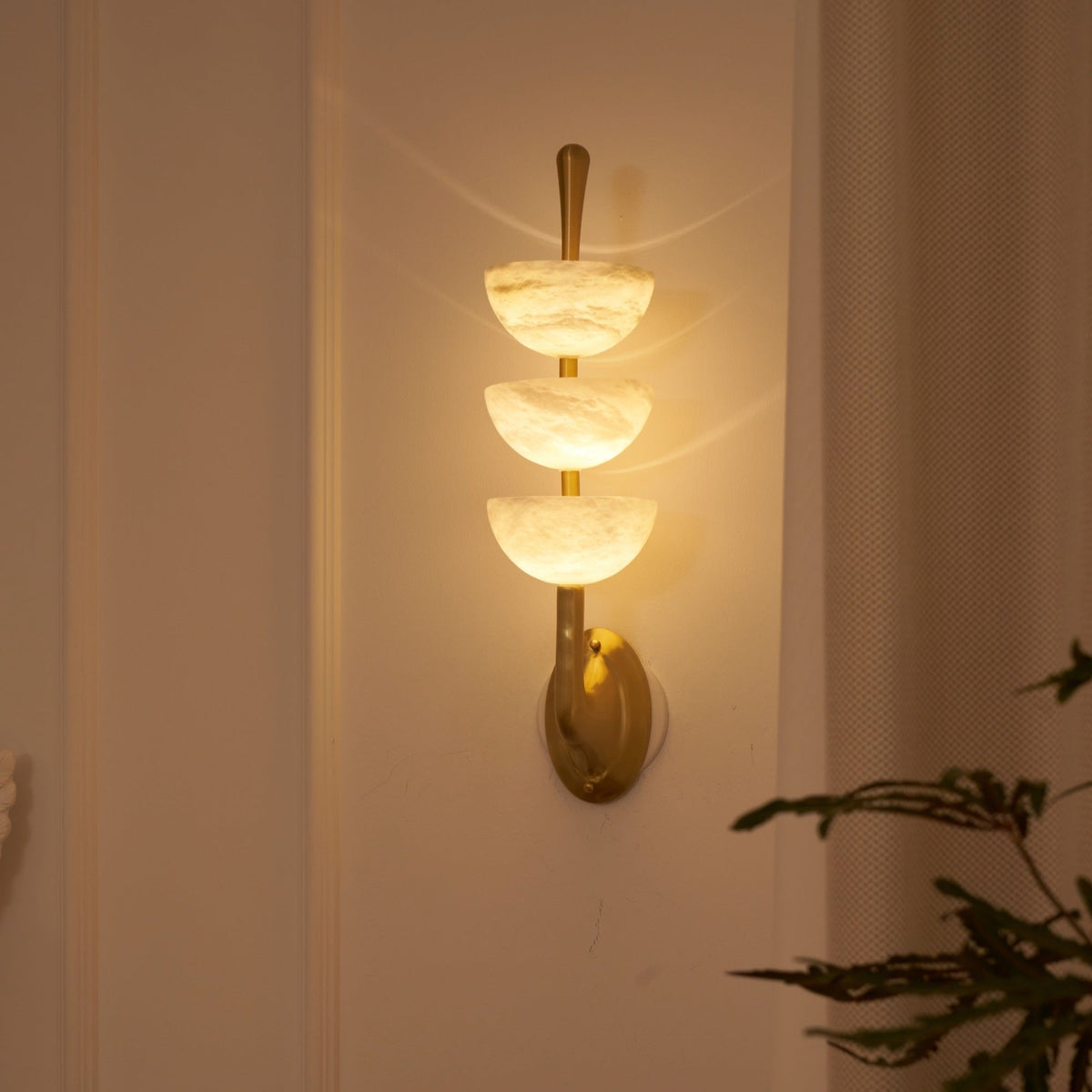 Ulmiraris aplique de pared alabastro
