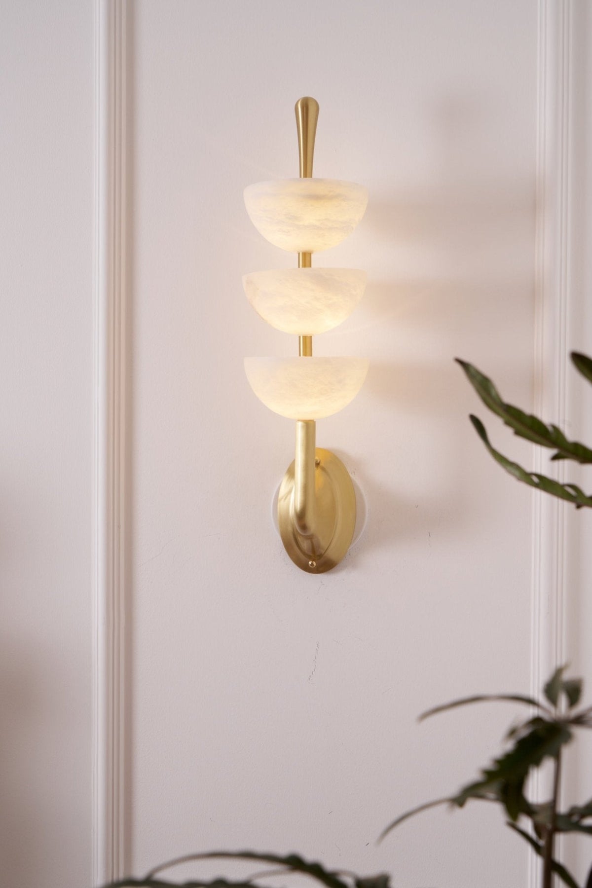 Ulmiraris aplique de pared alabastro