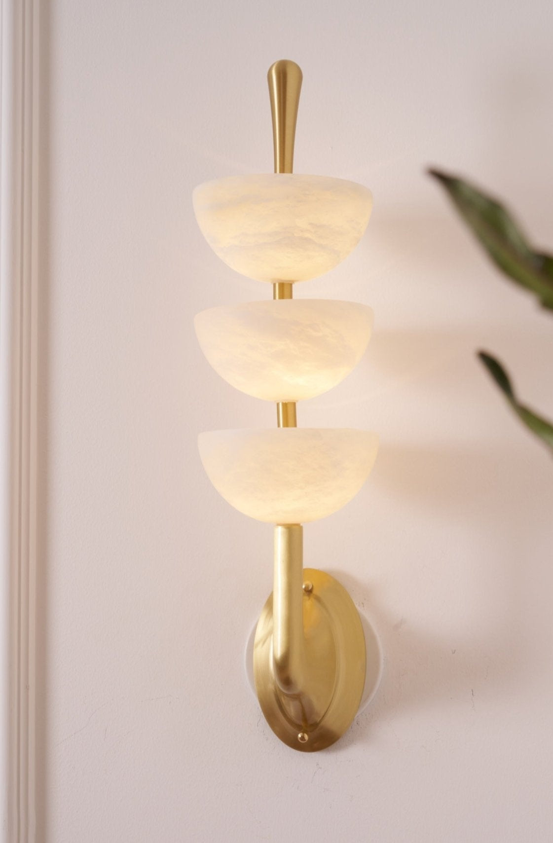 Ulmiraris aplique de pared alabastro
