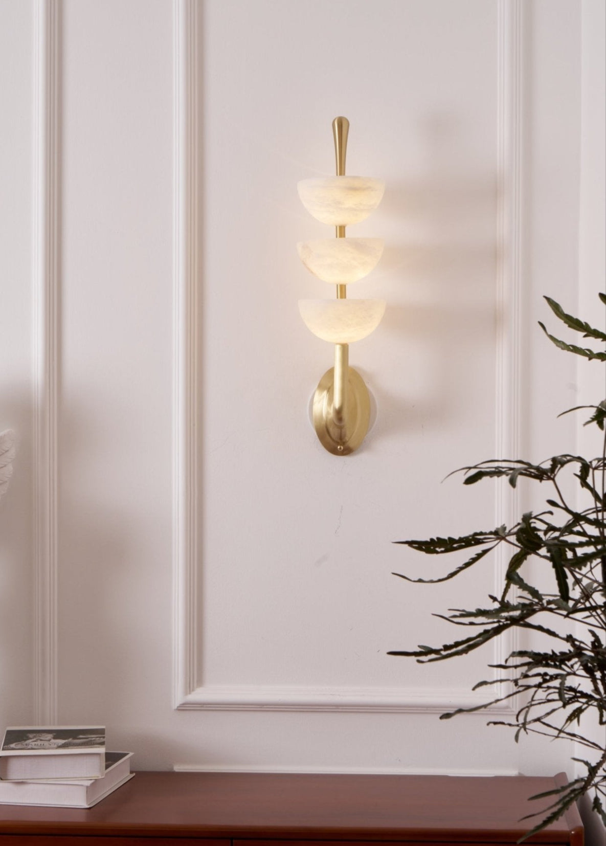 Ulmiraris aplique de pared alabastro