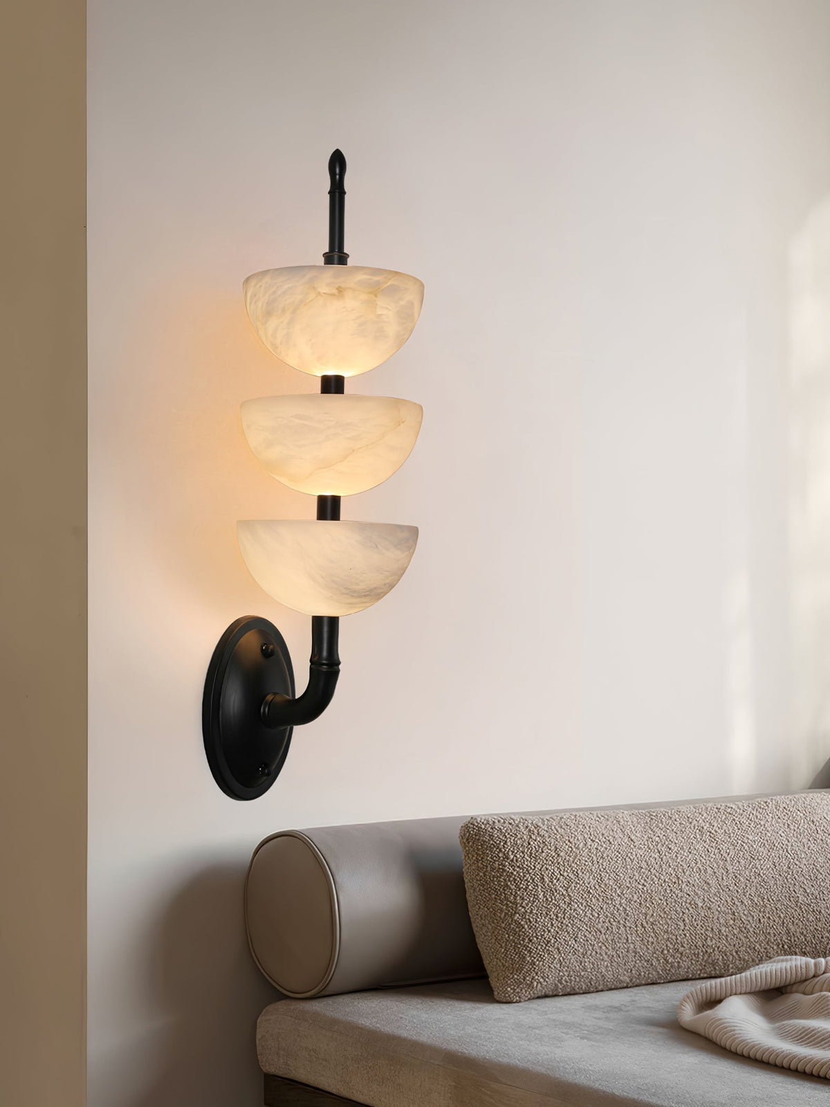 Ulmiraris aplique de pared alabastro