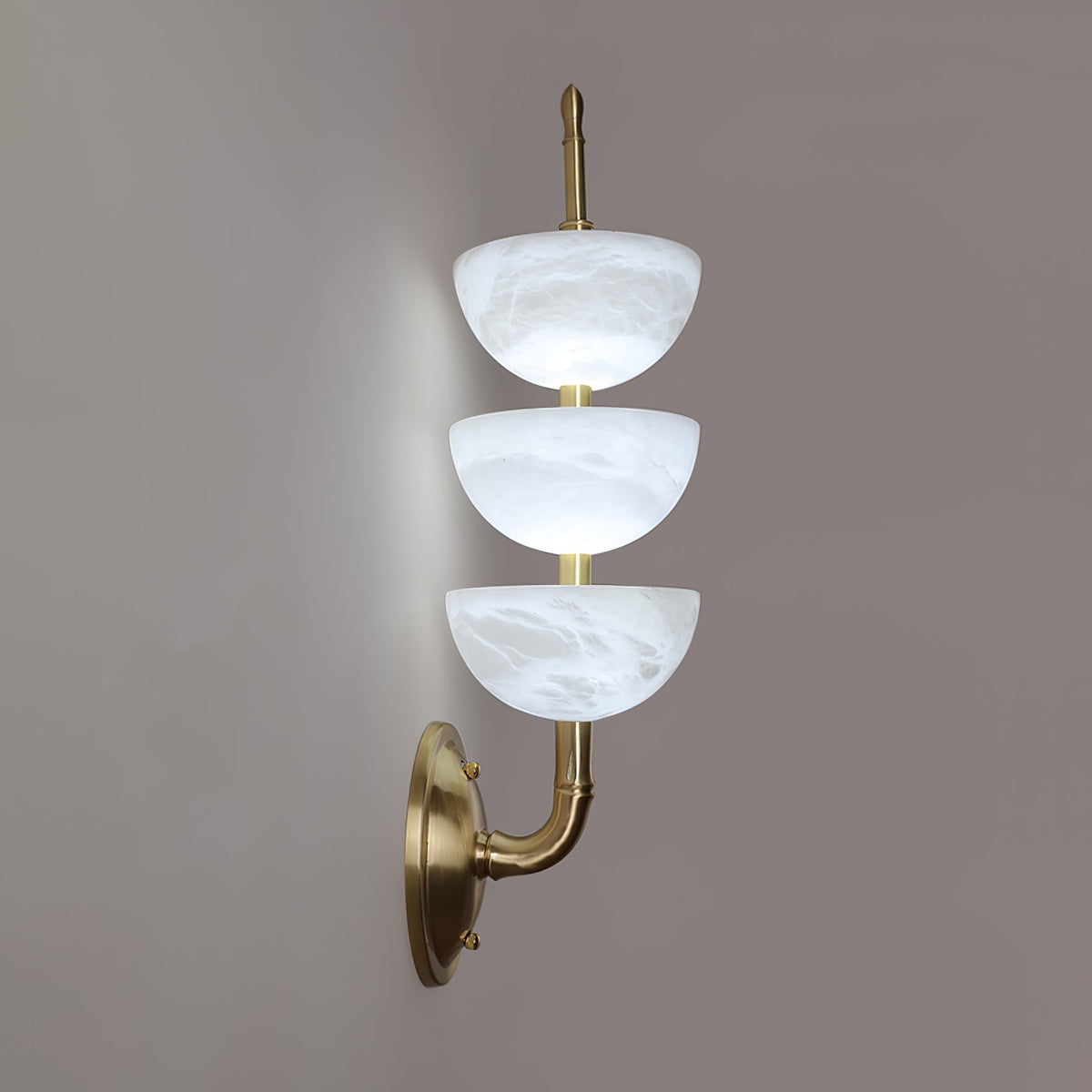 Ulmiraris aplique de pared alabastro