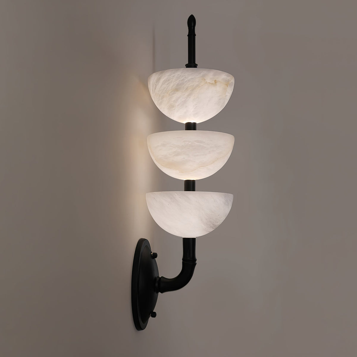 Ulmiraris aplique de pared alabastro