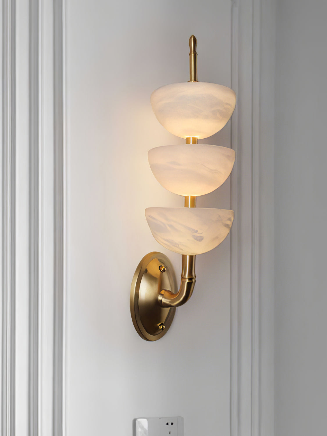 Ulmiraris aplique de pared alabastro