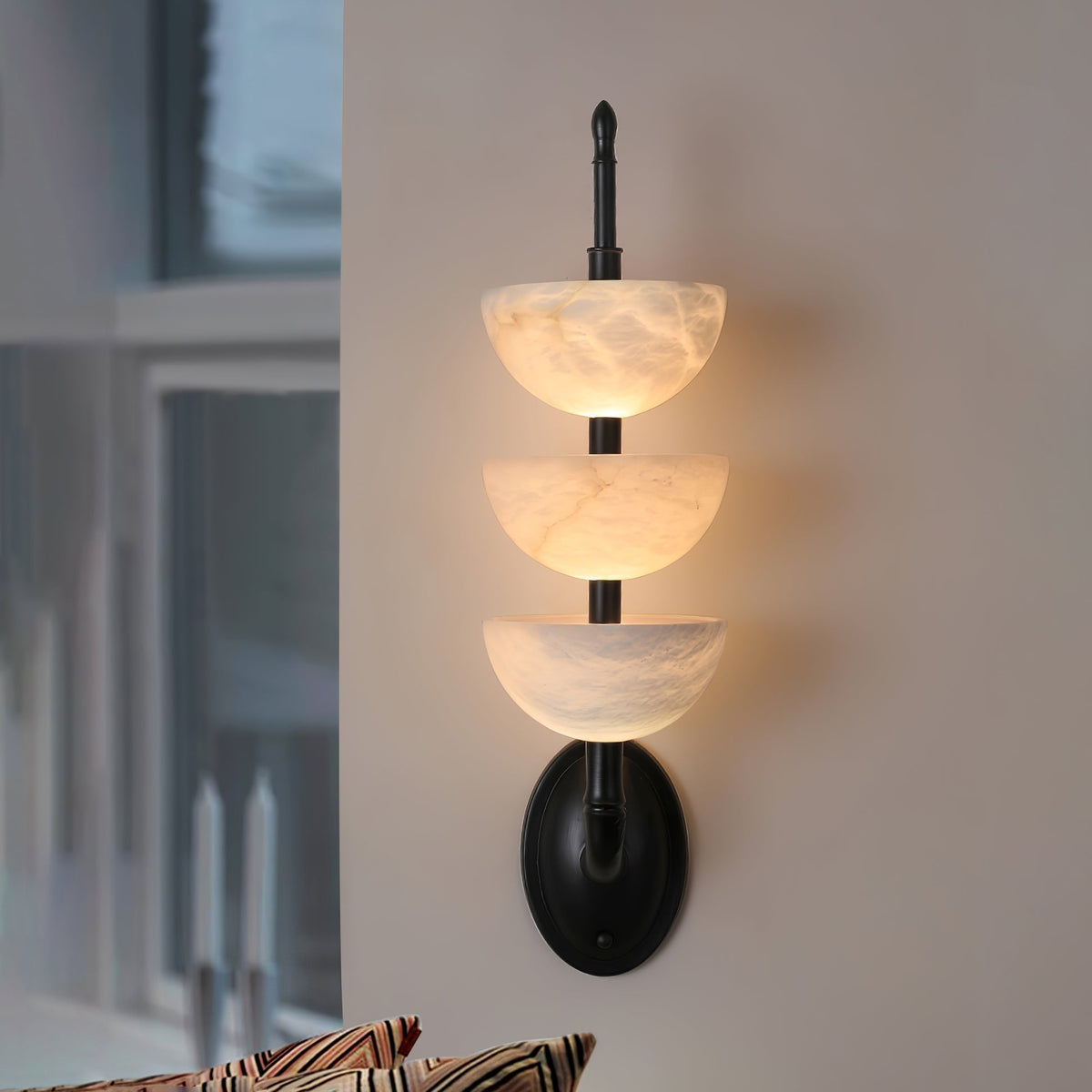 Ulmiraris aplique de pared alabastro