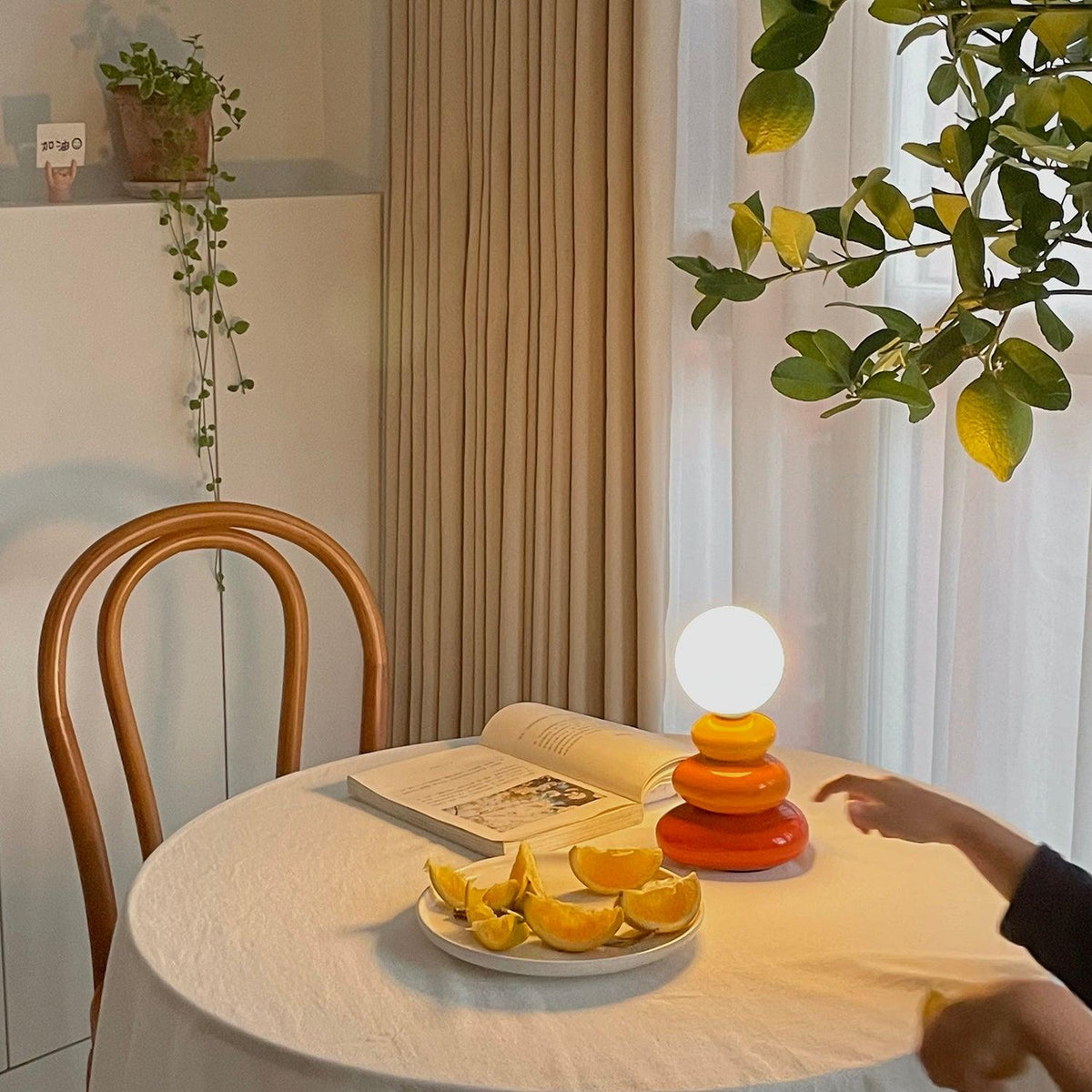 Devenu cerámica de estilo lúdico lámpara de mesa
