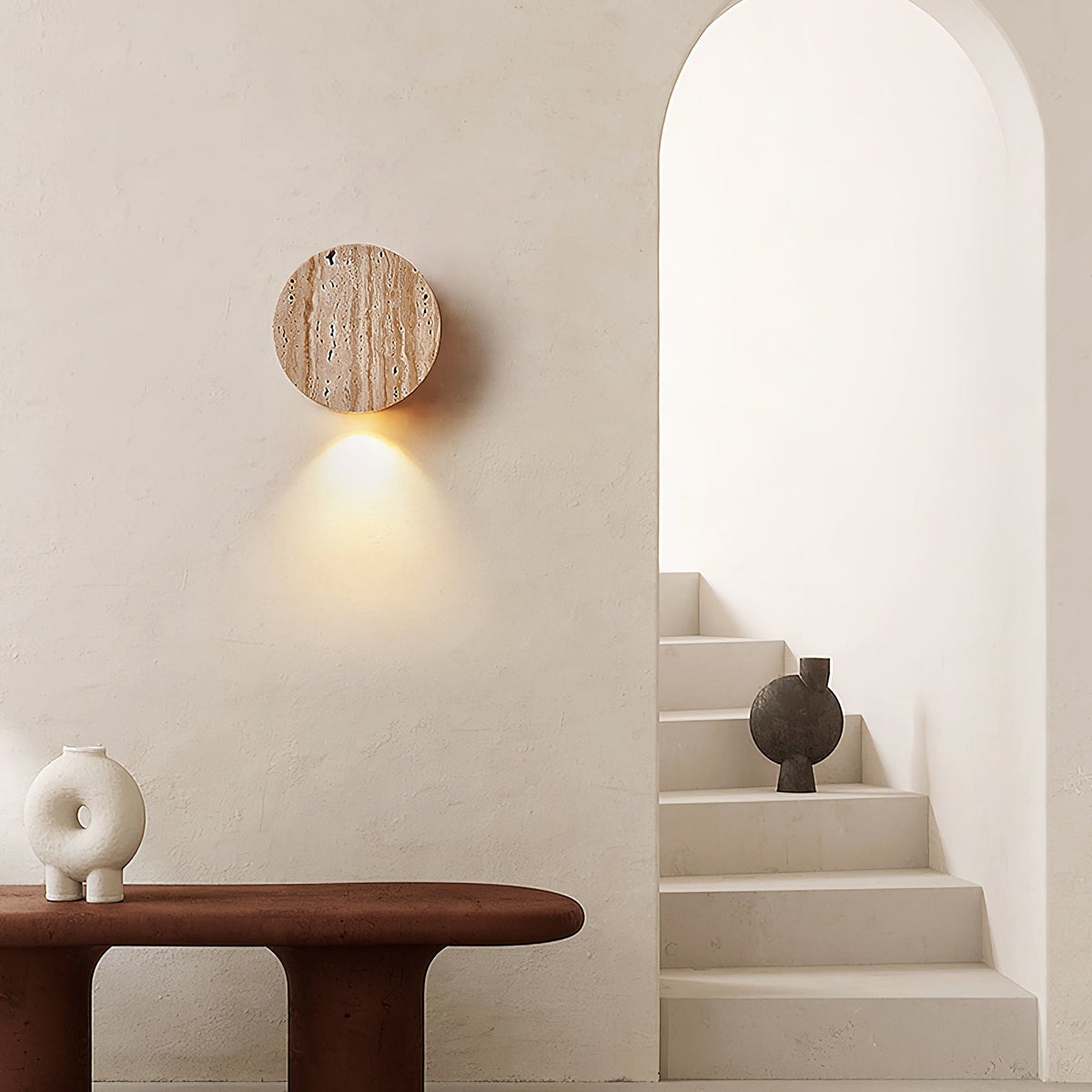 Tavoraya aplique de pared travertino