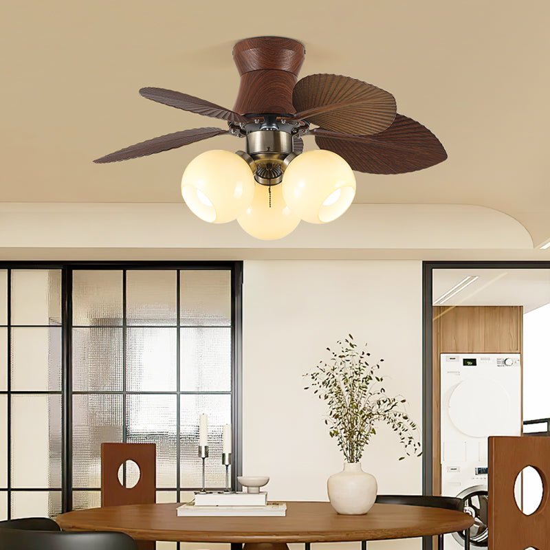 Walden ventilador de techo con luz de madera