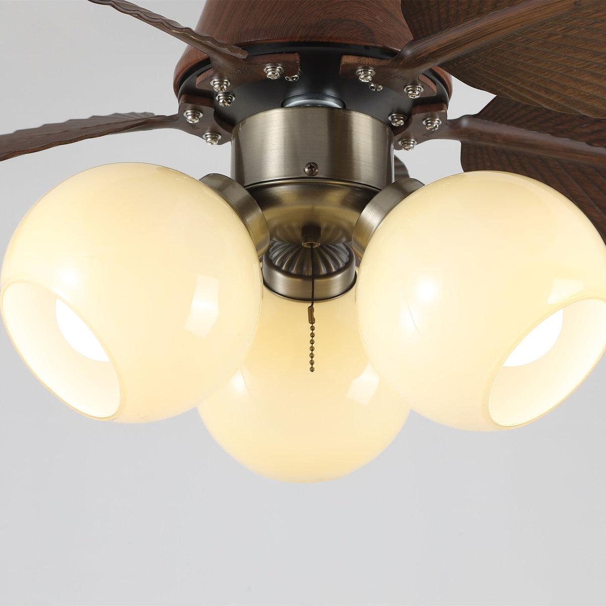 Walden ventilador de techo con luz de madera