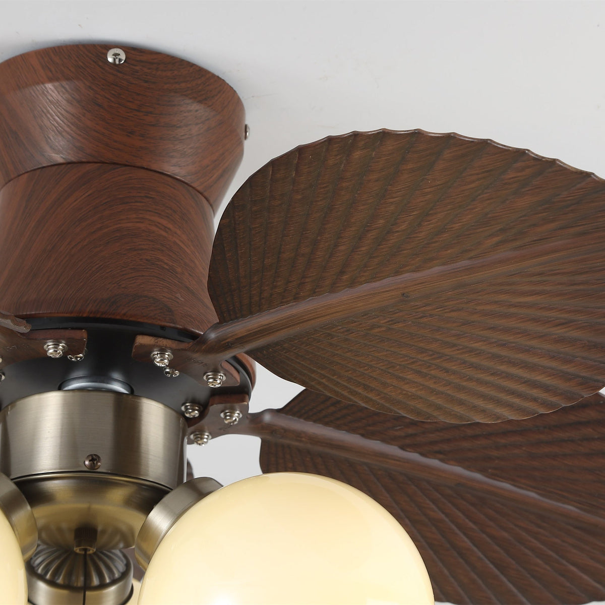 Walden ventilador de techo con luz de madera