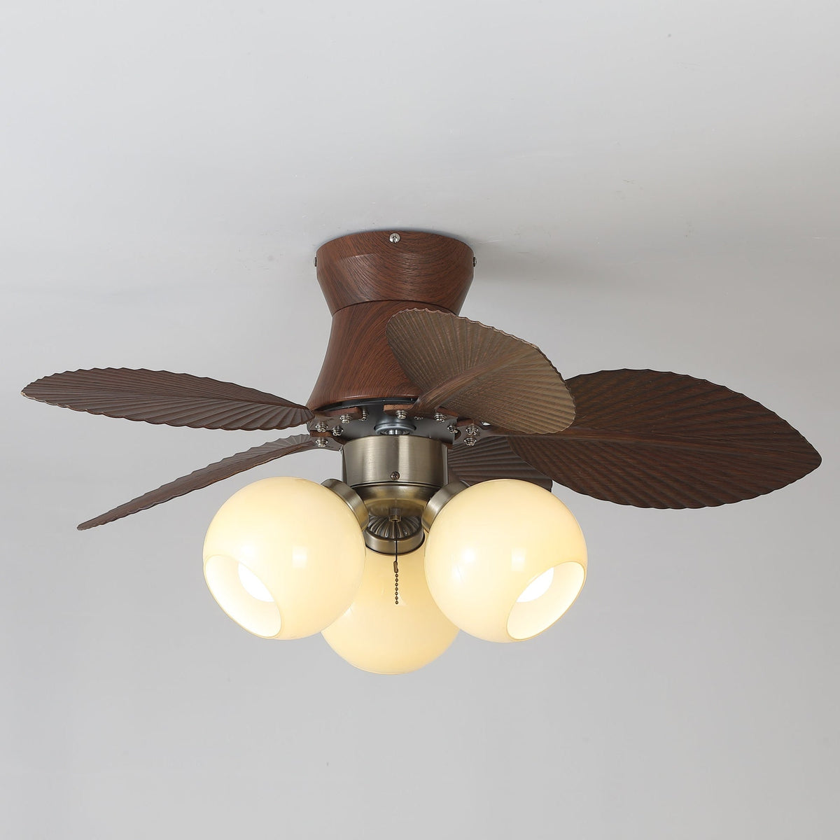 Walden ventilador de techo con luz de madera