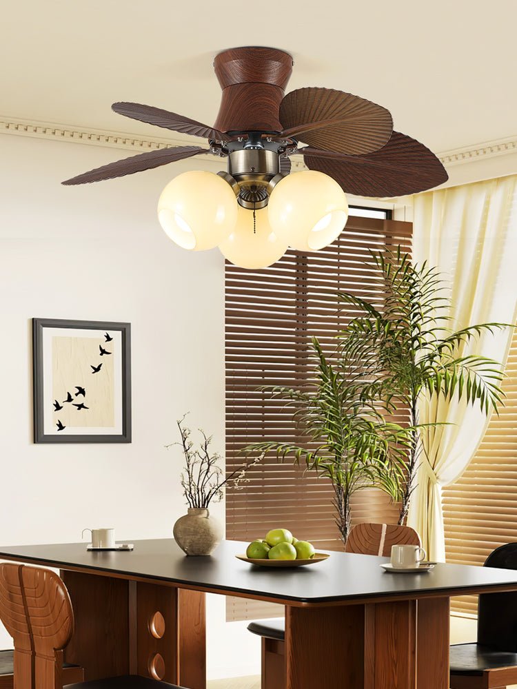 Walden ventilador de techo con luz de madera
