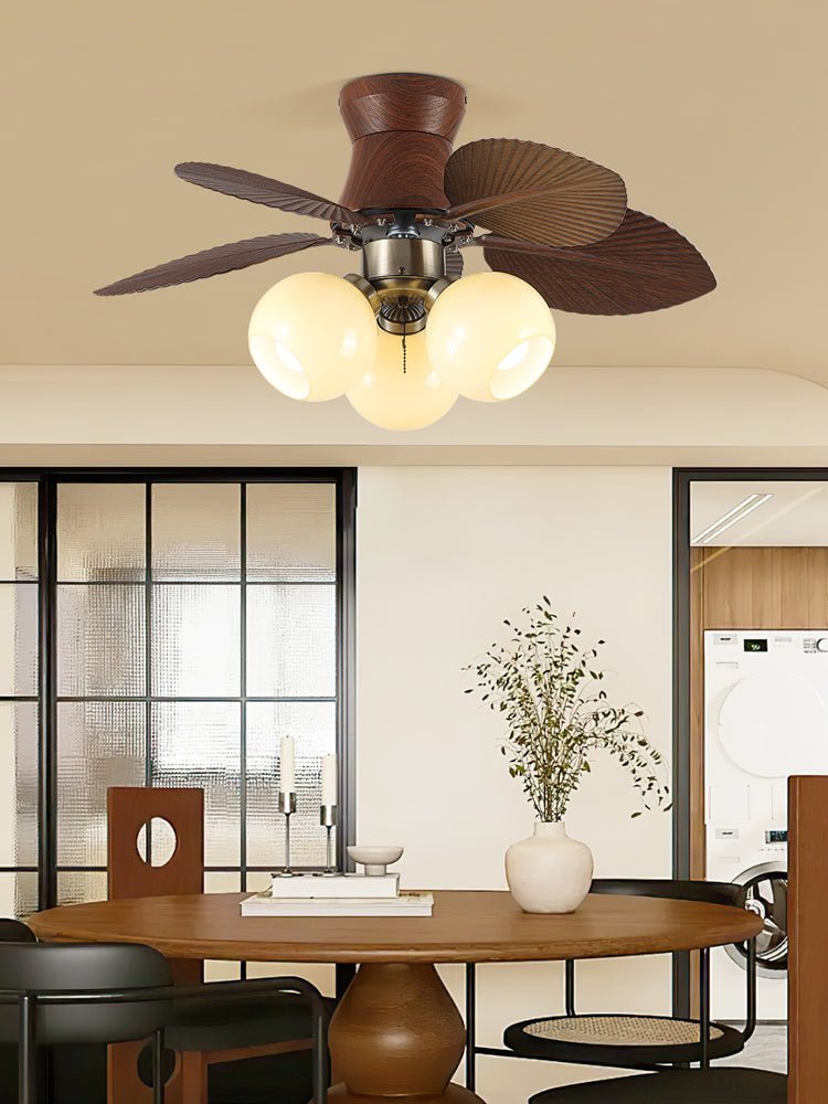 Walden ventilador de techo con luz de madera