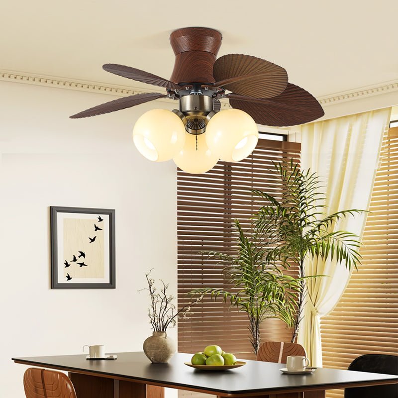 Walden ventilador de techo con luz de madera