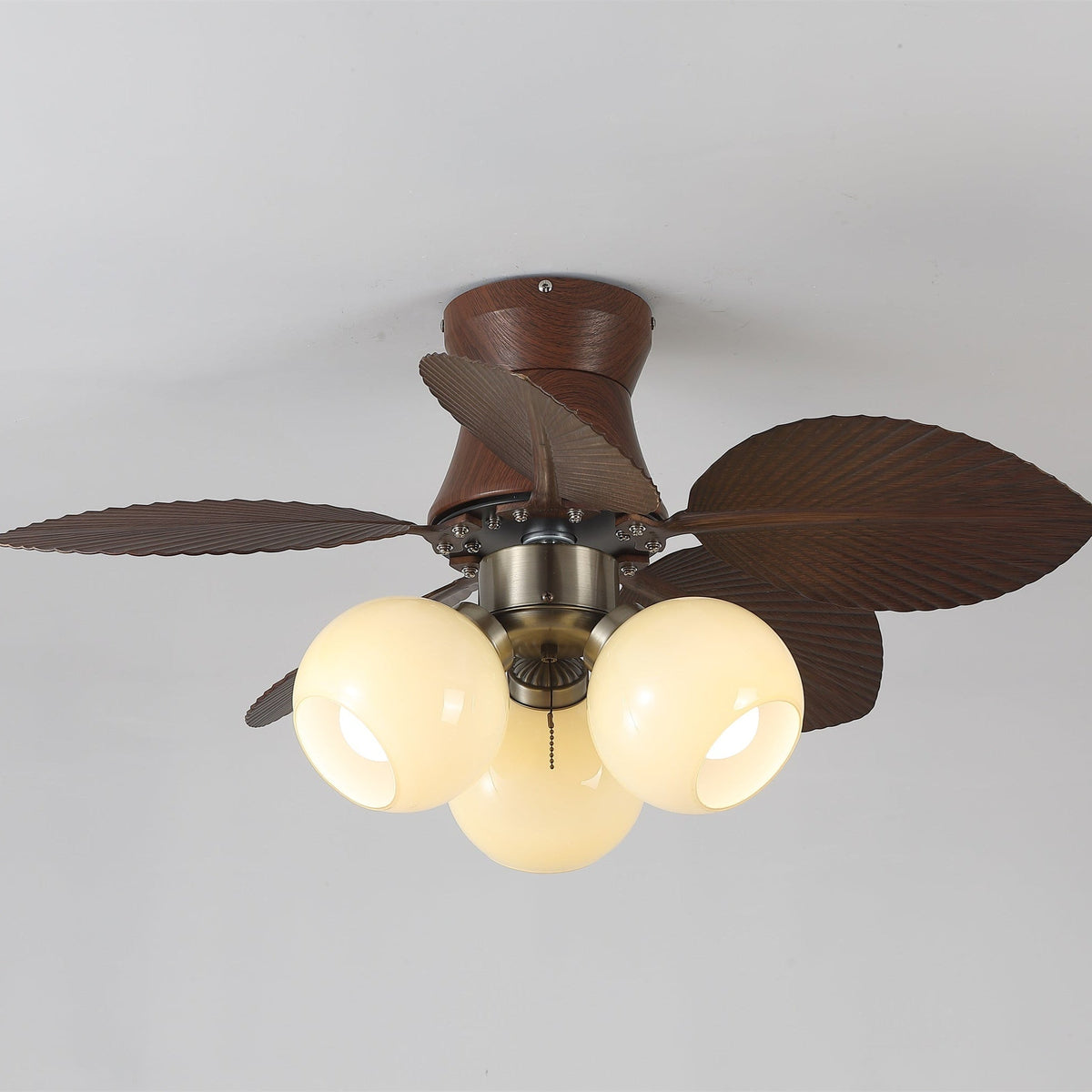 Walden ventilador de techo con luz de madera