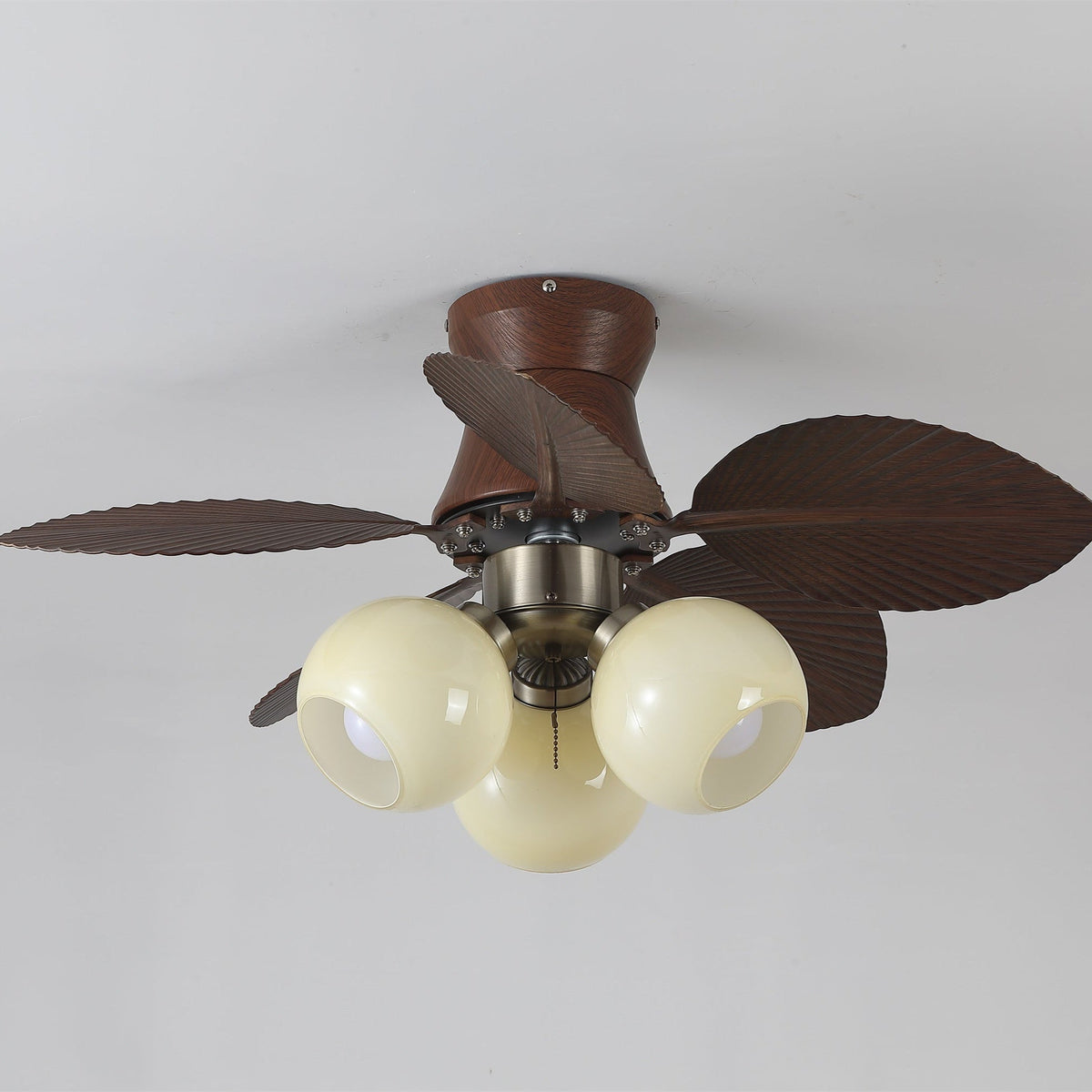 Walden ventilador de techo con luz de madera