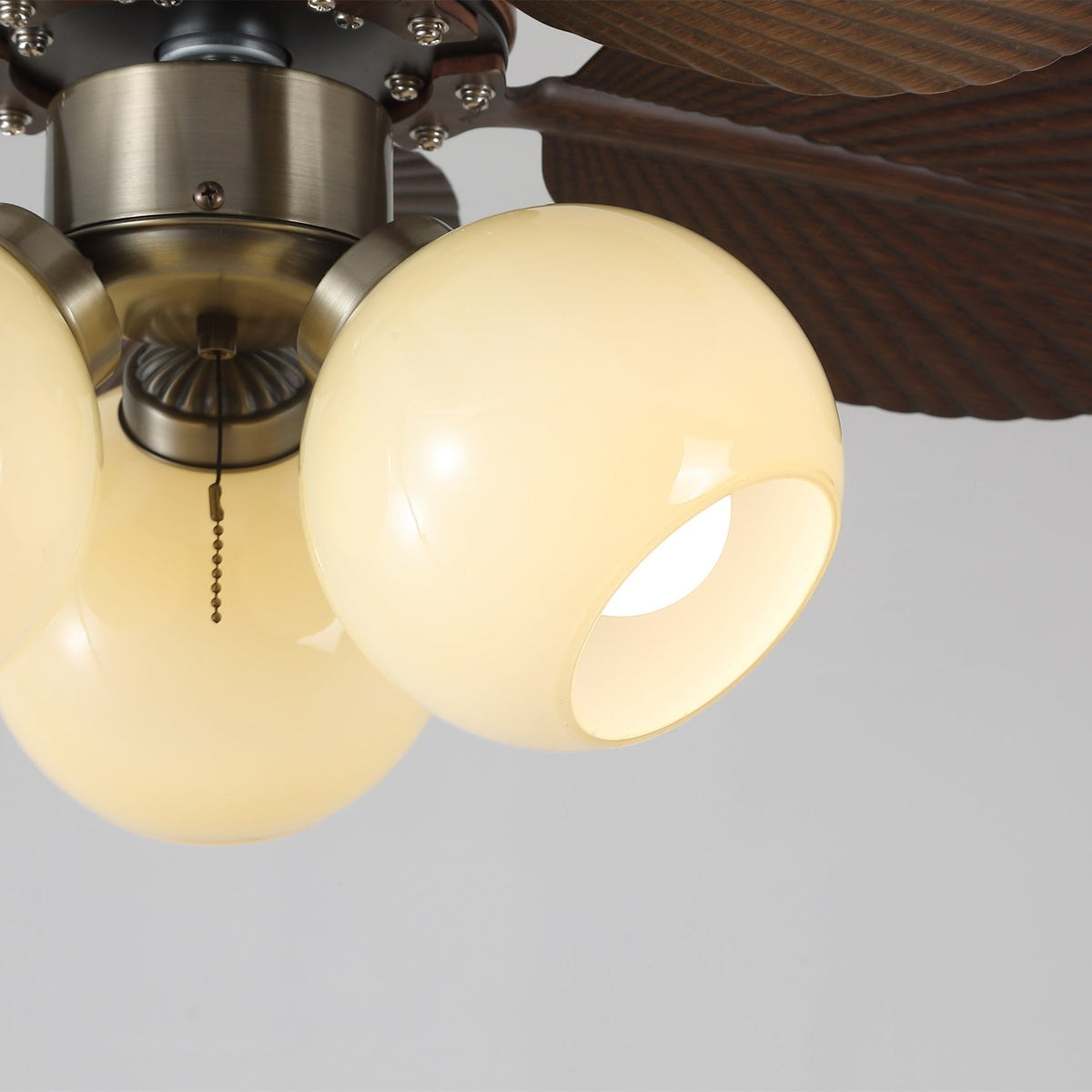 Walden ventilador de techo con luz de madera