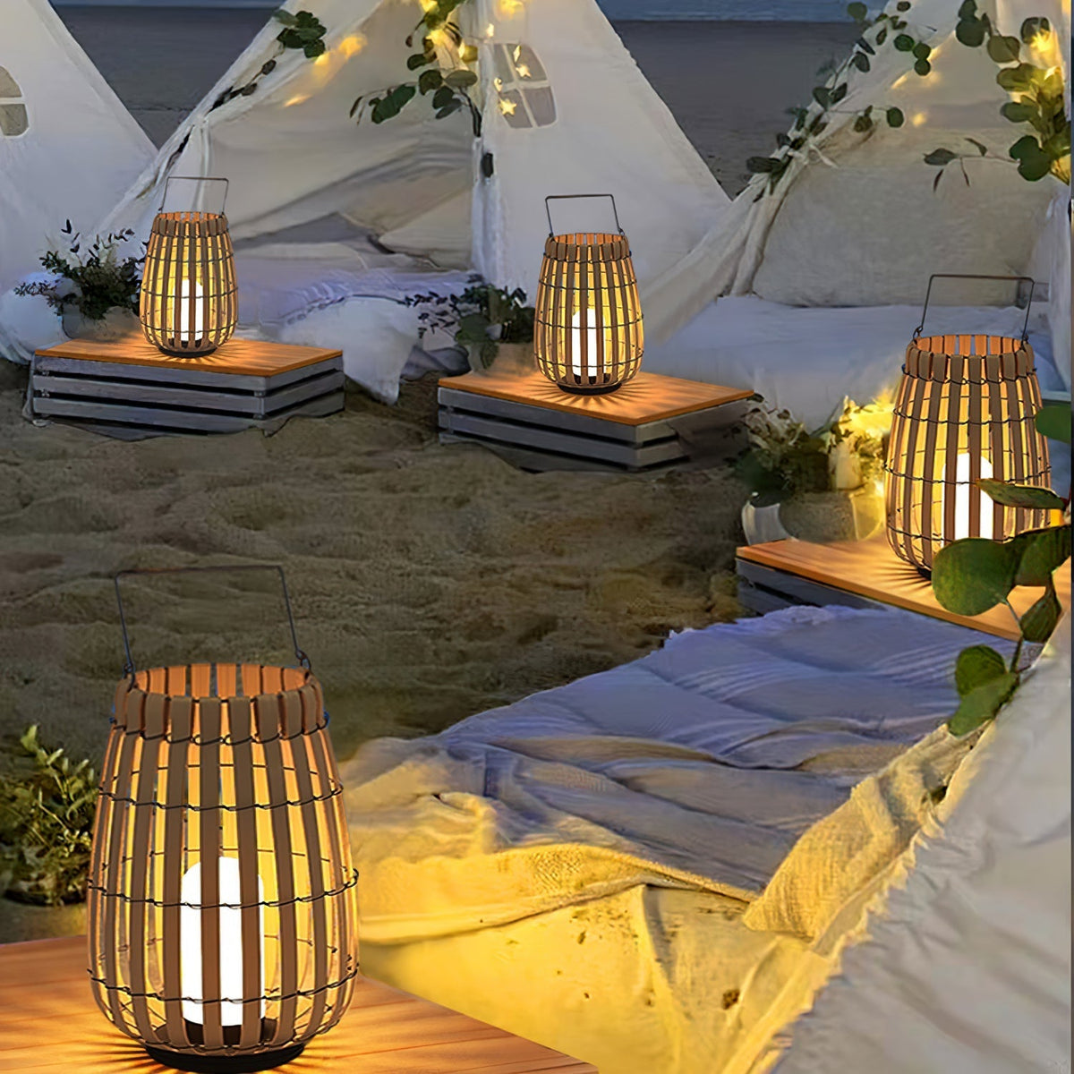 Veshael Tropic Braid farol lámpara exterior