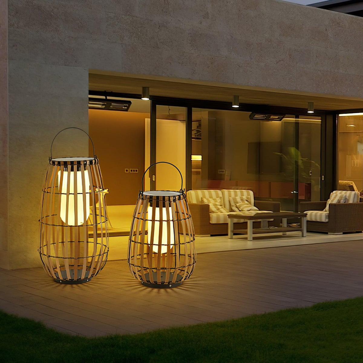 Veshael Tropic Braid farol lámpara exterior